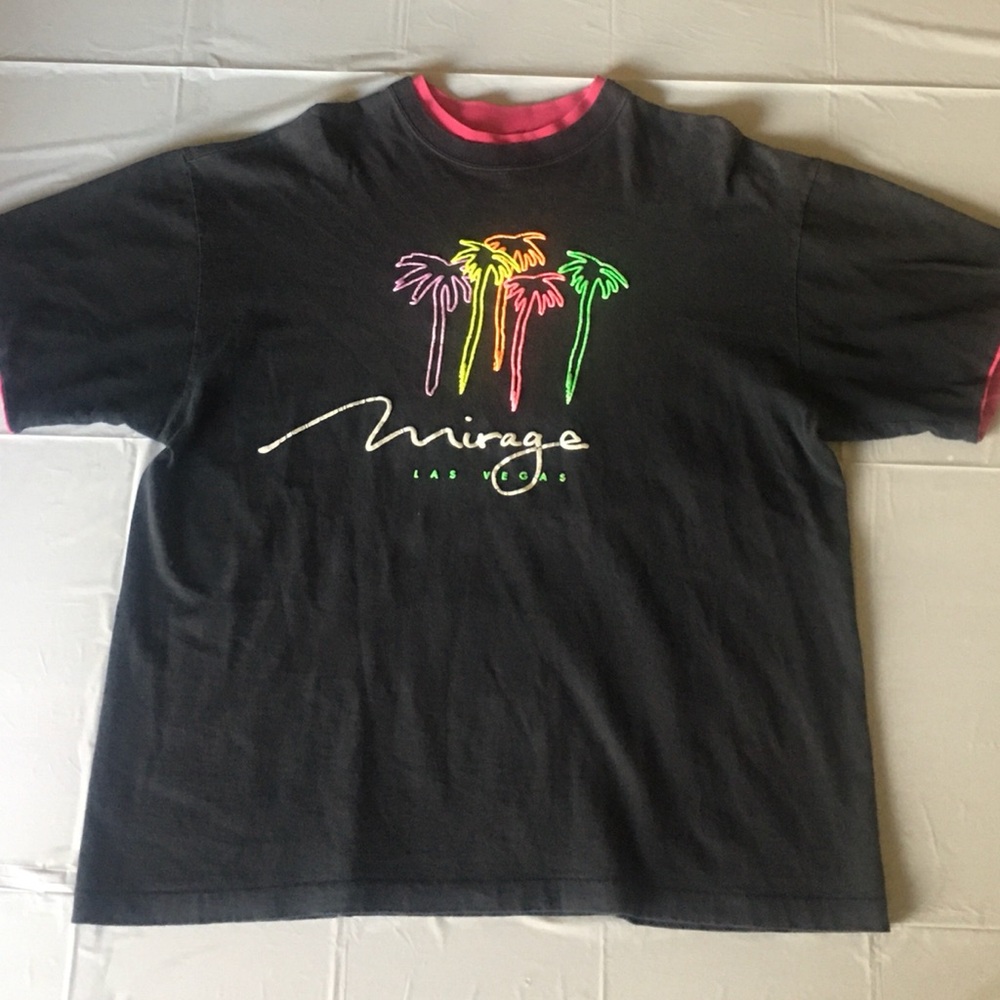 Vintage 1989 Mirage Casino Las Vegas High-Quality Extra-Large XL T-Shirt - VGC.